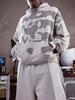 Sudadera holgada con estampado de dibujos animados de estilo callejero moderno y único, unisex, recta, casual, versátil, pantalones largos