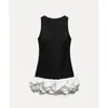 Moda europea y americana transfronteriza para mujer AliExpress artículo más vendido elegante vestido blanco sin mangas corto con volantes manga larga espalda descubierta