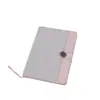 Cuaderno de Tapa Dura Lock Line Banda Elástica Botón Cuaderno de Diario Patrón de Tela Empalmada Diario Personalización