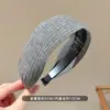 Faixa de cabelo cinza com linha do cabelo alta e borda larga para mulheres, novo estilo 2026, para uso diário externo, arco de cabelo, elástico de cabelo, presilha de cabelo, acessórios de cabelo