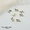 Accesorios de Aleación de Uñas de Moda Mini Moño de Metal Dorado y Plateado Tridimensional Versátil Decoraciones de Uñas Portátiles