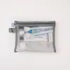 Bolsa Cosmética de Armazenamento de Malha de Nylon Grande Capacidade Simples Transparente Bolsa de Lavagem Viagem Portátil Bolsa de Armazenamento Atacado