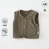 Chaleco de Punto Otoñal para Bebés Niños y Niñas, Chaleco de Clase A para Niños, Ropa Interior o Cardigan para Abrigo, Prenda Superior de Ropa Infantil