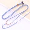 Guofeng Jade Pixiu Accesorios de Oro Colgante Cuerda para el Cuello Tubo Blanco Ruyi Pareja Artístico Fresco DIY Lanyard