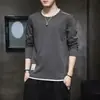 Camisetas de Manga Larga para Hombre para Primavera y Otoño para el Trabajo, Ropa de Otoño para Trabajar en Obras de Construcción, Protección Laboral, Ropa de Trabajo Resistente a las Manchas, Tops Delgados, Ropa de Otoño