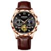 Binbang Nueva Serie Reloj de Cuarzo Multifuncional Reloj de Moda Versátil Cronógrafo de Seis Agujas Casual Trendy para Hombre Color Acero Tungsteno