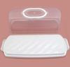 Caja de Almacenamiento para Pan Tostado y Pastel Estilo Nórdico, Portátil, Transparente, a Prueba de Polvo, con Tapa