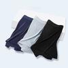 Cueca Masculina Seda Gelo Verão Malha Respirável Leve Cor Sólida Boxers Sexy 7XL Cueca Boxer de Gelo