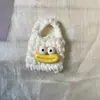 Bolsa Protectora Tejida a Mano para Auriculares Airpods1/2/pro Lana Boca de Salchicha de Ojos Grandes Mini Bolsita para Monedas Cosméticos