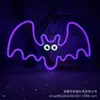 Nova Luz Neon Retroiluminada de Halloween com Designs de Fantasma, Caveira e Abóbora para Decoração de Festa Festiva Luz Noturna