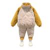 Conjunto de Abrigo de Algodón con Forro Polar para Niños, Conjunto de Dos Piezas de Ropa de Algodón Acolchada para Niños Otoño e Invierno, Chaqueta de Algodón Engrosada y Cálida para Niños Pequeños y Niños Pequeños