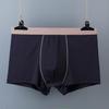 Roupa Íntima Masculina de Algodão Solta Respirável Boxer Briefs Homens Gordos Plus Size Cintura Média-Alta Algodão Puro Vermelho Boxer Briefs Juvenis