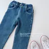 Ropa para Niñas 2025 Nueva Ropa de Otoño e Invierno Niñas Bebés Estilo Coreano Jeans Pequeños Elegantes Pantalones Acampanados para Niños Pantalones para Niños