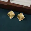Pendientes Irregulares de Metal Cepillado, Nuevos Pendientes Populares de Metal Normcore, Lujo Accesible, Pendientes de Nicho de Gama Alta, Pendientes