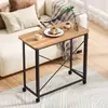 Mesa pequeña plegable para casa móvil, mesa de estudio para dormitorio, escritorio para estudiantes, escritorio sencillo para computadora, mesa de noche