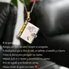 Collar de Acero de Titanio, Popular en Europa y América, Collar con Forma de Libro de Carta de Amor Grabada, Collar con Forma de Sobre de Carta de Amor Abrible, Cadena para Clavícula