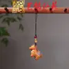Pingente Chaveiro Cavalo Pintado, Ornamento Pendurado Carruagem de Cavalo Esculpida em Sândalo Yiming Xianyuan, Pingente de Bolsa, Corrente para Celular Presente
