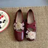Novos Sapatos Mary Jane Camellia 5 para Mulheres, Couro Macio Versátil com Tiras Elásticas, Versão com Tira Cruzada, 2026CM, Estilo Retrô Francês