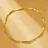 Artesanato Escovado Italiano Prata S925 Fio de Prata Macio Onda 4m Colar/Pulseira Simples Versátil