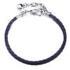 Pulseira Transportadora Vermelha Acabada Amor Corrente Extensora Fecho Lagosta Cordão de Couro Pulseira de Couro Loja de Fábrica Atacado