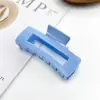 Presilhas de Cabelo Transfronteiriças Fofas e Doces Coroa Dopamina Presilhas de Garra Acrílico Brilhante Presilhas de Tubarão Cor Sólida Presilhas de Cabelo