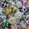Novas Pedras Strass Coração Pérola de Luxo Diamante Bola Furo Reto Contas DIY Caneta Vestível Corrente de Celular Chaveiro Corrente de Bolsa Acessórios