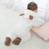 Macacão de Bebê Estilo Novo Outono e Inverno de Tecido Coral com Capuz Manga Longa para Engatinhar Roupa Fofa Quente de Peça Única para Crianças Pequenas