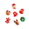 Dibujos Animados Mini Muñeco de Nieve Navideño Regalo Reno Accesorios de Resina DIY Pegamento de Crema Funda de Teléfono Móvil Pasador Material para Joyería