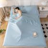 Saco de dormir de viaje de algodón lavado de color puro clase A, venta al por mayor, portátil, para viajes de negocios, para hotel, sábana doble, funda de edredón