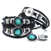 Venda Direta de Fábrica Pulseira de Couro 12 Constelações Europeia e Americana Multicamadas Trançada DIY Pulseira de Couro para Casal Pulseira de Couro Estrelada