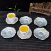 Posavasos con patrón de martillo creativo ciruelo orquídea bambú crisantemo pino loto tapete para taza de té tapete antideslizante soporte para tetera accesorios para juego de té kung fu