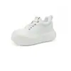 Zapatos de pan con cabeza grande, lindos y peculiares para mujer, colección otoño 2026, zapatos de mujer con suelas gruesas, que aumentan la altura, con cordones, zapatillas blancas, zapatos deportivos casuales y a la moda