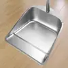 Un Juego de Escoba y Recogedor, Pala para Basura de Acero Inoxidable, Escoba Grande, Recogedor Engrosado, Cubo para Polvo, Cubo para Cenizas
