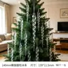 Decoración Navideña Colgante Prisma de Hielo de Cristal Tira de Hielo Transparente Colgante Prisma de Hielo Navideño Colgante para Árbol de Navidad