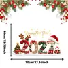 Decorações de Natal da Amazon adesivos eletrostáticos coloridos impressos adesivos para vidros de janela adesivos decorativos do Papai Noel