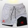 Explosivos AliExpress Serie Araña 2 en 1 Pantalones Cortos Dobles para Hombre Fitness Deportes Pantalones Cortos de Entrenamiento para Hombre Secado Rápido