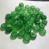 Myanmar Esmeralda Verde Anel Bashan Cui Espessado Running Ring Quartzo Jade Bobina Jade Joias Acessórios Atacado