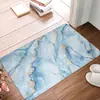 Alfombrillas de mármol simples más vendidas transfronterizas, alfombras absorbentes de franela para baño, diseño de estampado de leopardo, disponibles al por mayor en Amazon