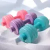 Mancuernas para mujeres equipo de fitness para uso en casa barra fina para abdomen pesa rusa niños y adolescentes mancuernas pequeñas par de 2KG