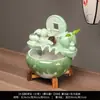 Tanque de Peces de Cerámica Adornos de Agua Corriente Fuente Pequeño Tanque para Peces Dorados Hogareño Recipiente Grande para Peces Sala de Estar Humidificación Decoración Paisajismo