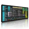 Alfombrilla de ratón grande creativa con teclas de acceso rápido para oficina, adecuada para Word/Excel/PowerPoint, duradera y antideslizante