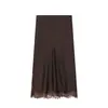 Comercio Exterior Al por Mayor Verano 2026 Moda Europea y Americana Versátil Casual Simple Falda de Mujer con Adorno de Encaje K526135
