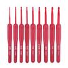 Rojo asa suave hecho a mano ganchillo hogar metal suéter lana gancho traje tejido material herramienta fábrica venta directa