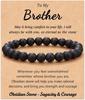 Amazon nuevo brazalete de piedra ojo de tigre de 8 mm piedra volcánica negra esmerilada piedra natural ensartado a mano joyería para hombre al por mayor