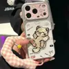 Aplicable para iPhone 18 Funda de Teléfono Bordada de Gato Apple 17 Pro Max Lente Rosa Linda 16 Funda Protectora a Prueba de Caídas