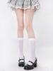 Calcetines Lolita de Terciopelo JK Mary Jane Puro Deseo Calcetines de Media Pantorrilla Calcetines Finos Absorbentes de Sudor para Pantorrilla Primavera y Verano Calcetines Versátiles para Mujer