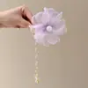 Vacaciones en la playa clip floral de plátano para el pelo pinza de garra floral de dopamina para recogidos en la parte posterior de la cabeza accesorio para el cabello adorno para el pelo