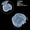 En stock caja transparente de plástico PP caja cosmética equipo de pesca caja de polvo caja de almacenamiento a prueba de polvo con tapa caja de embalaje creativa cultural vacía