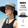 Sombrero de Sol para Mujer Sombrero de Verano para Protección Solar Sombrero de Pescador de Mezclilla Anti-UV para Exterior Sombrero Deportivo de Montañismo para Hombre y Mujer