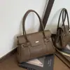 Bolsa Tote Transfronteiriça Moda Versátil Design de Nicho Feminina 2026 Nova Simples Casual Bolsa de Mão Bolsa de Ombro Texturizada